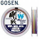 Шнур Gosen W4 braid 150м Multi Color #2.5 (0,27mm) 13kg
