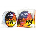 Шнур Power Phantom PE4, 110м, многоцветный #1,2, 0,18мм, 8,6кг