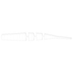 Мягк.приманки LureMax STITCH STICK 1,5''/4,5см, LSSS15-015 White (10 шт.)